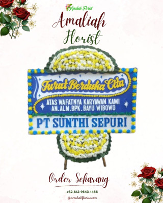 Papan Bunga Duka di Muktiharjo Lor
