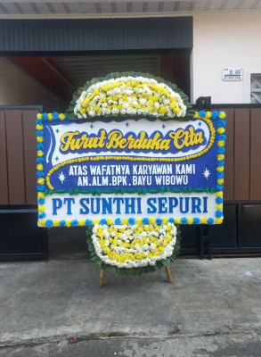 Papan Bunga Duka di Muktiharjo Lor